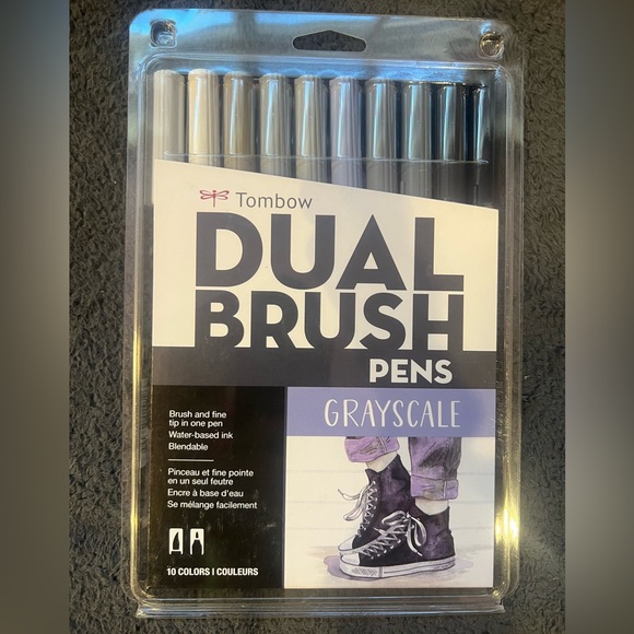 Tombow Dual Brush Pens (Greyscale) - Picture 1 of 1